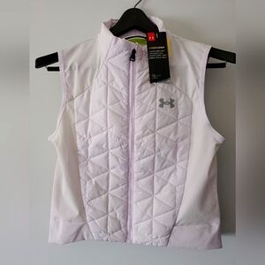 Under Armour new white cold gear water repellent  vest. Fitted XS